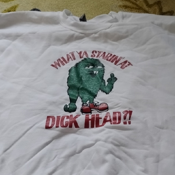 Men's White Xxl Ba Johnston What Ya Starin At Dickhead Sweatshirt Band Canada